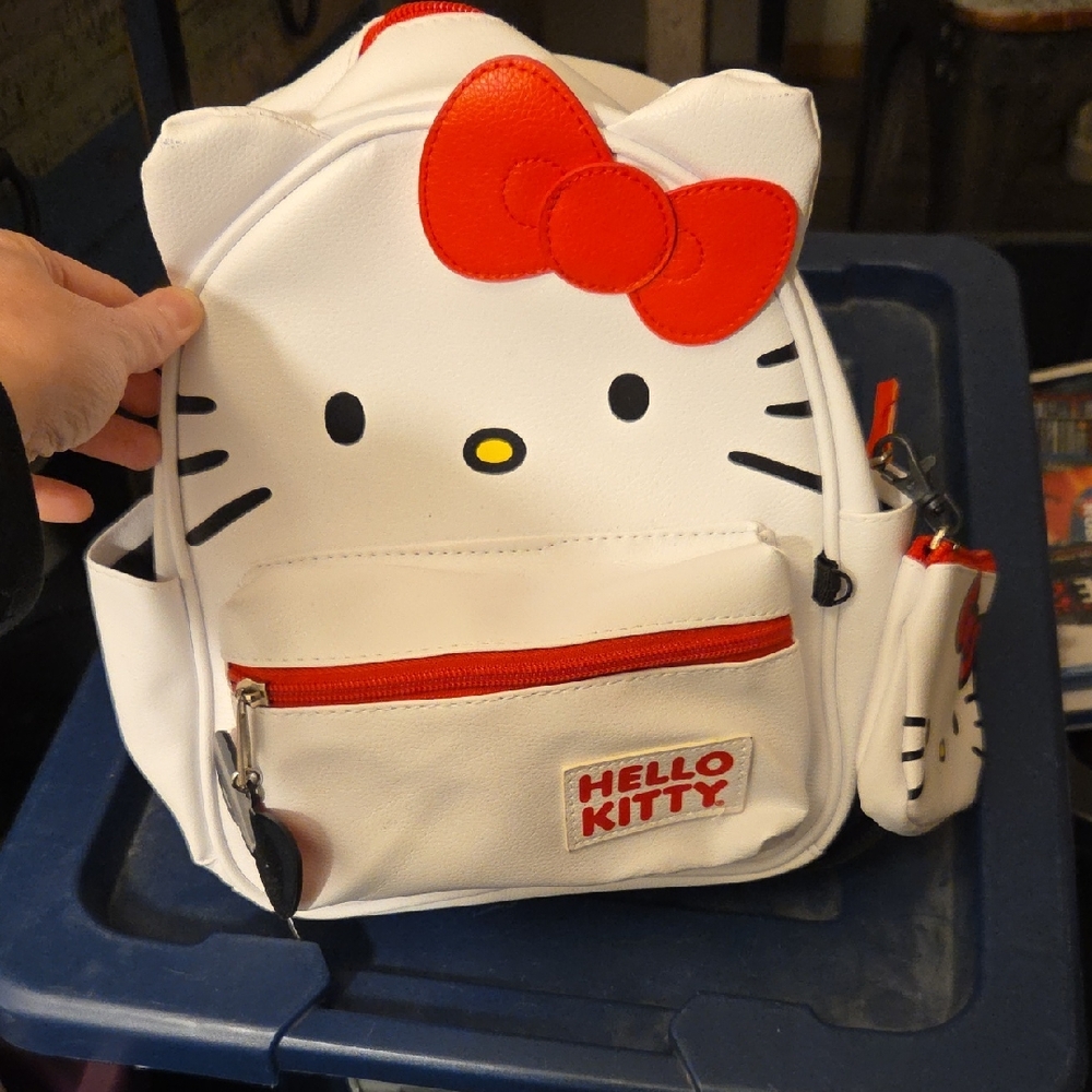 Hello Kitty Kids Backpack - White and Red Accents